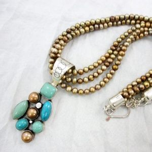 Jay King Turquoise Sterling Silver Necklace